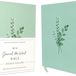 NIV, Journal the Word Bible (Perfect for Note-Taking), Double-Column, Cloth over Board, Teal, Red Letter, Comfort Print: Reflect, Take Notes, or Create Art Next to Your Favorite...