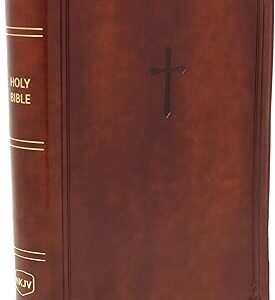 NKJV, End-of-Verse Reference Bible, Personal Size Large Print, Leathersoft, Brown, Red Letter, Comfort Print: Holy Bible, New King James Version