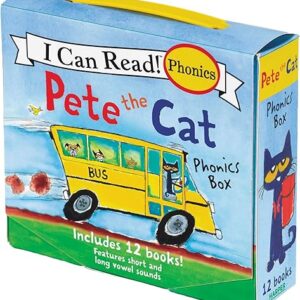 Pete the Cat 12-Book Phonics Fun!: Includes 12 Mini-Books Featuring Short and Long Vowel Sounds (My First I Can Read)