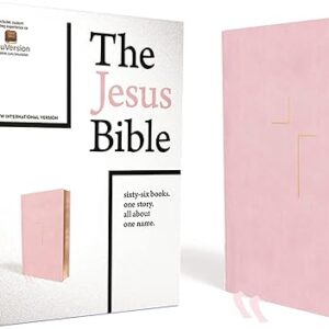 The Jesus Bible, NIV Edition, Leathersoft over Board, Pink, Comfort Print